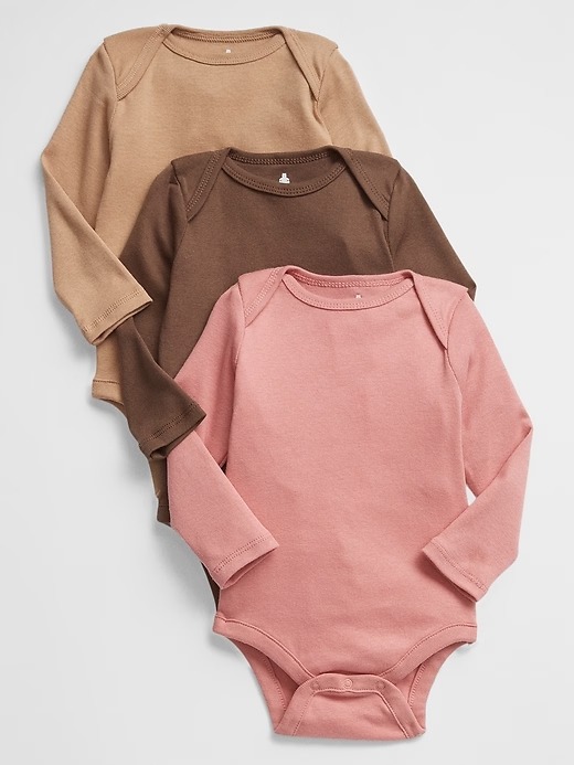 KIT 3 BODIES MANGA LONGA GAP - COLORS - MENINA