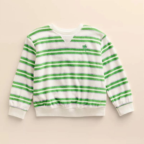 MOLETINHO ATOALHADO LITTLE CO. by LAUREN CONRAD - LISTRADO VERDE - MENINO