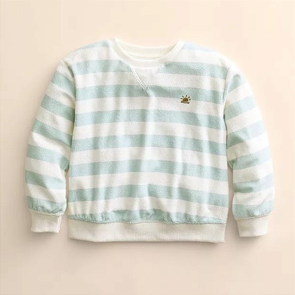 MOLETINHO ATOALHADO LITTLE CO. by LAUREN CONRAD - LISTRADO AZUL - MENINO