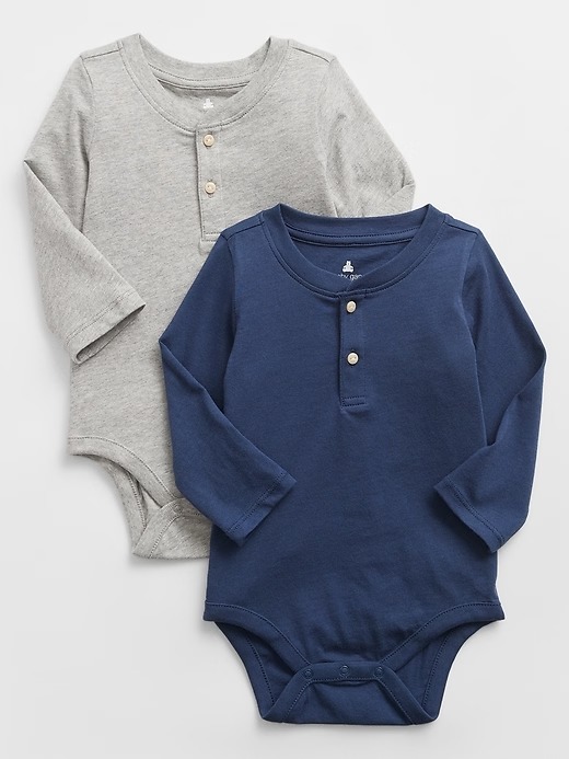 KIT 2 BODIES MANGA LONGA GAP - BASIC - MENINO