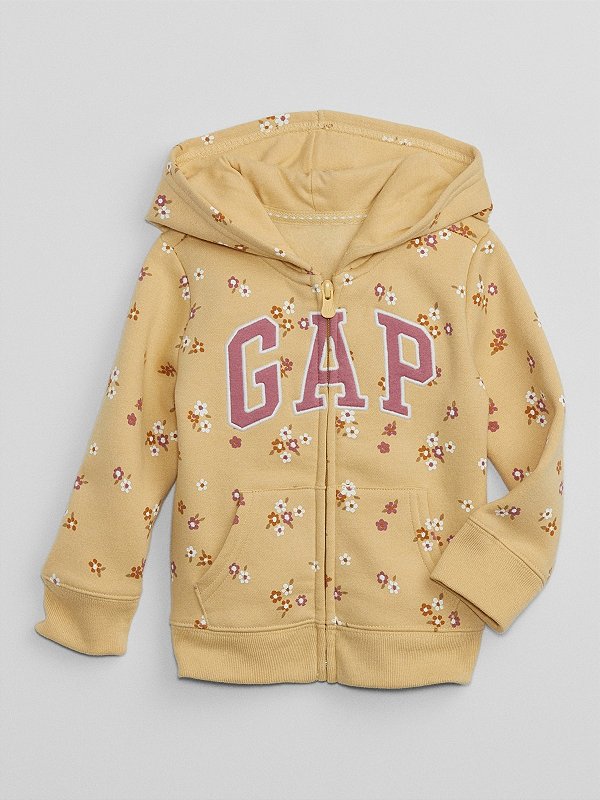 MOLETOM FLANELADO GAP - FLORAL AMARELO - MENINA