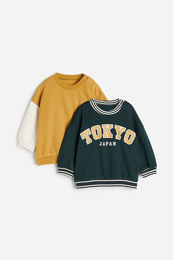 KIT 2 MOLETINHOS FLANELADO H&M - TOKYO - MENINO