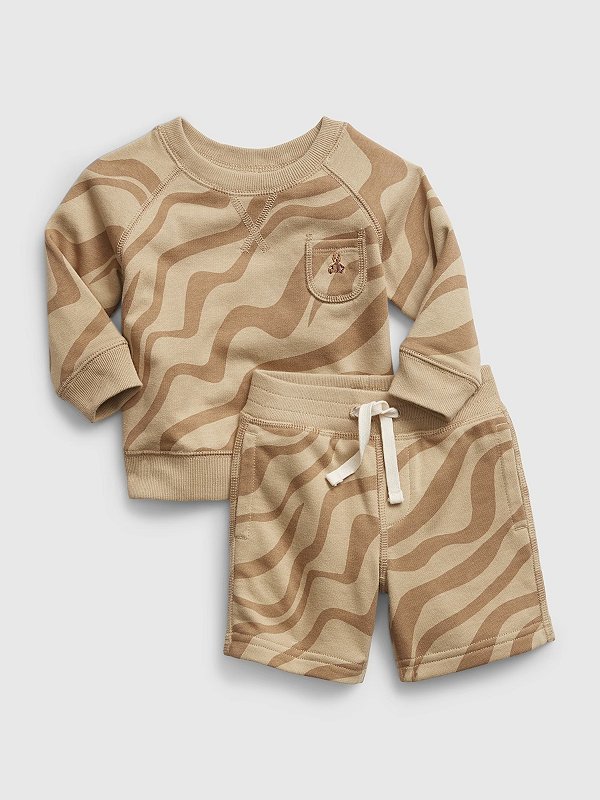 CONJUNTO 2 PEÇAS GAP - MARROM - MENINO