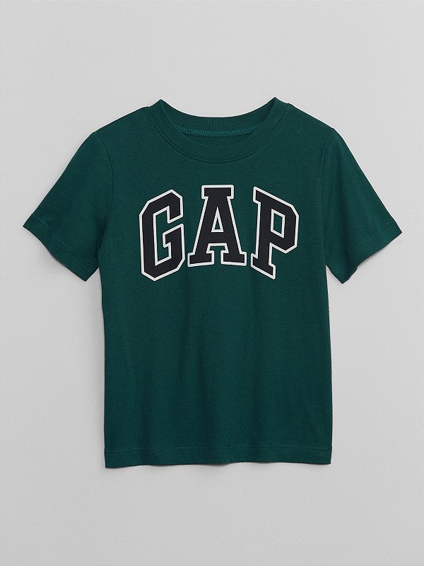 CAMISETA MANGA CURTA GAP - VERDE LOGO - MENINO