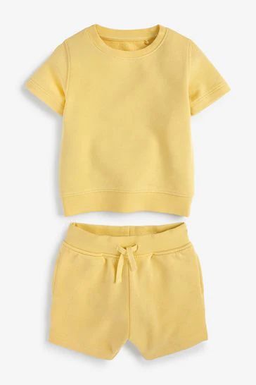 CONJUNTO MOLETINHO VERÃO 2 PEÇAS NEXT BABY - AMARELO -  MENINO