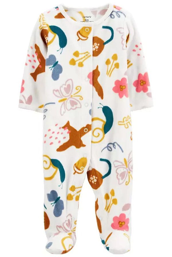 MACACÃO FLEECE CARTER'S - BICHINHOS - MENINA