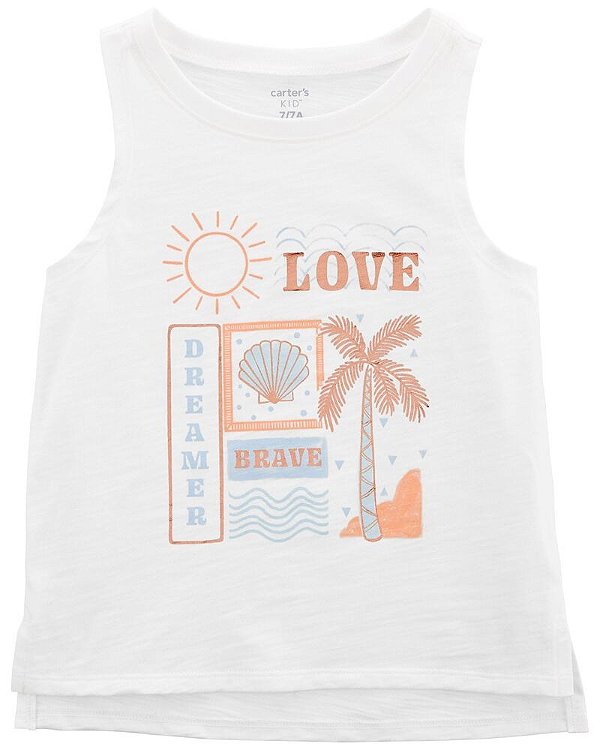 CAMISETA REGATA CARTER'S - BEACH - MENINA