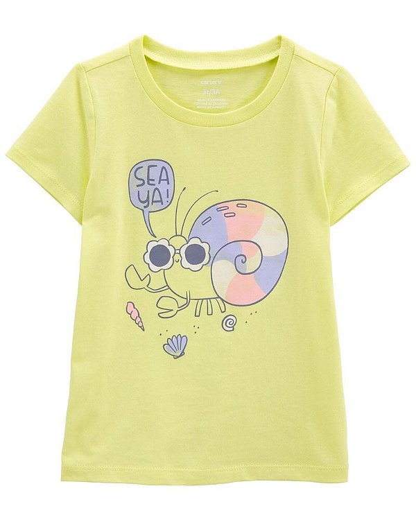 CAMISETA MANGA CURTA CARTER'S - CARACOL - MENINA