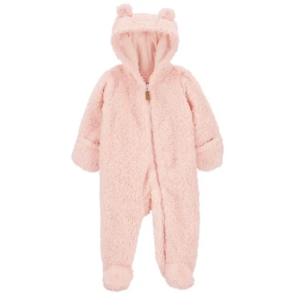MACACÃO PELUCIADO CARTER'S - ROSA - MENINA