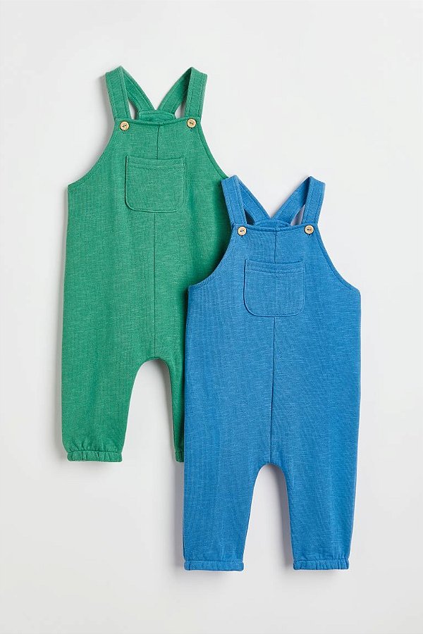 KIT 2 JARDINEIRAS H&M - VERDE E AZUL - MENINO