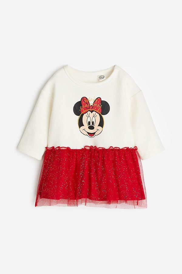 VESTIDO MOLETOM FLANELADO H&M - MINNIE - MENINA