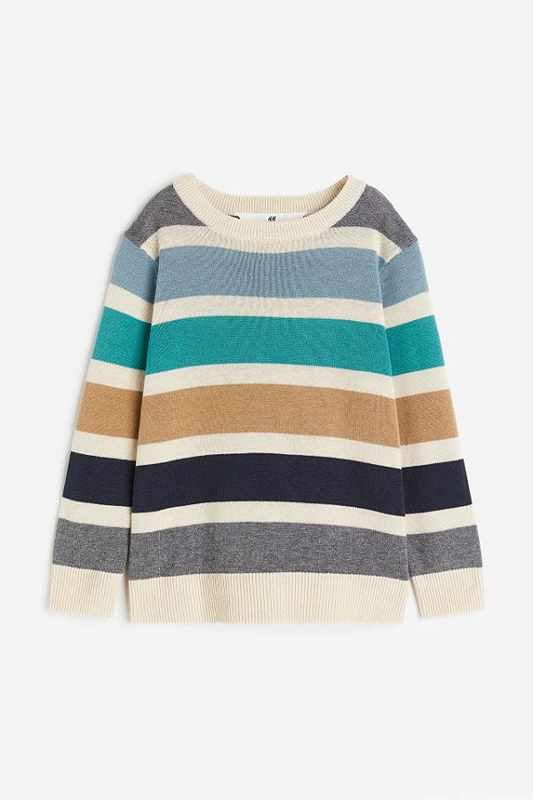 BLUSA DE FIO H&M - LISTRADINHA BASIC - MENINO