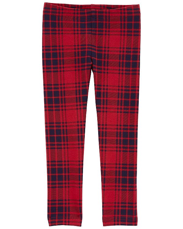 CALÇA LEGGING OSHKOSH - XADREZ VERMELHO - MENINA