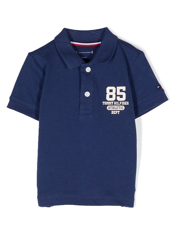 CAMISETA MANGA CURTA POLO TOMMY HILFIGER - AZUL - MENINO
