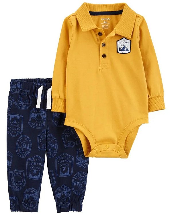 CONJUNTO 2 PEÇAS CARTER'S - AMARELO - MENINO