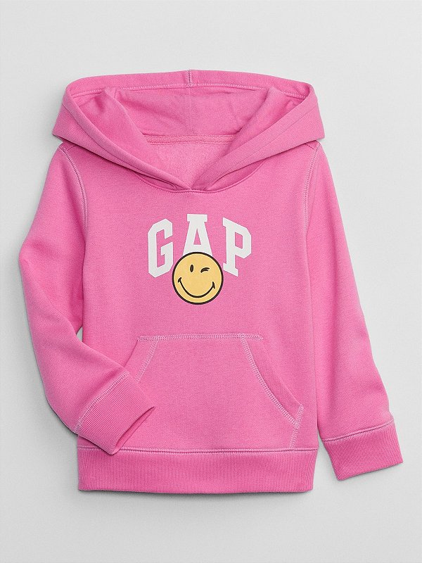 MOLETOM FLANELADO GAP - ROSA - MENINA