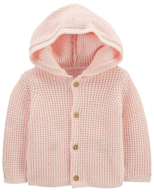 CASACO EM FIO CARTER'S - ROSA - MENINA