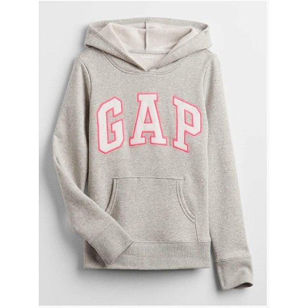 MOLETOM FLANELADO GAP KIDS - CINZA - MENINA