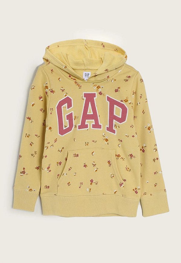 MOLETOM FLANELADO GAP KIDS - FLORAL AMARELO - MENINA