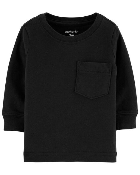 CAMISETA MANGA LONGA CARTER'S - PRETA - MENINO