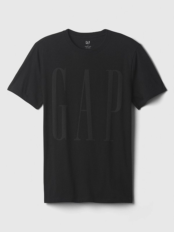 CAMISETA GAP - PRETA LOGO - MASCULINO