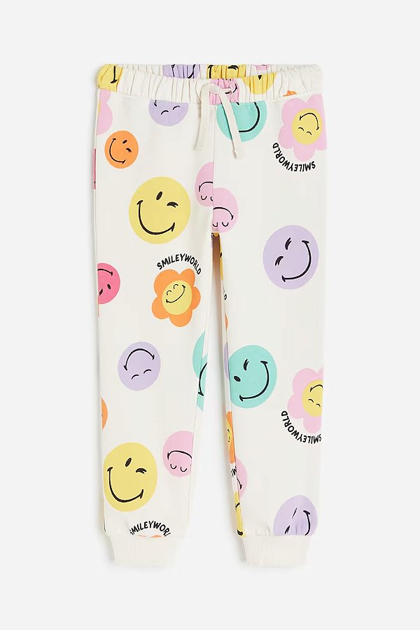 CALÇA MOLETOM FLANELADO H&M - SMILEYWORLD - MENINA