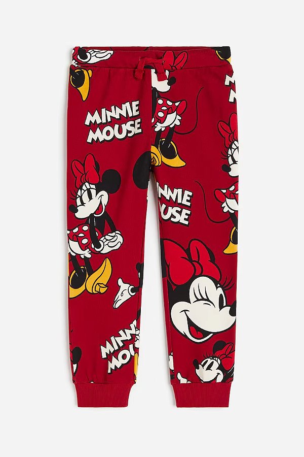 CALÇA MOLETOM FLANELADO H&M - MINNIE MOUSE - MENINA