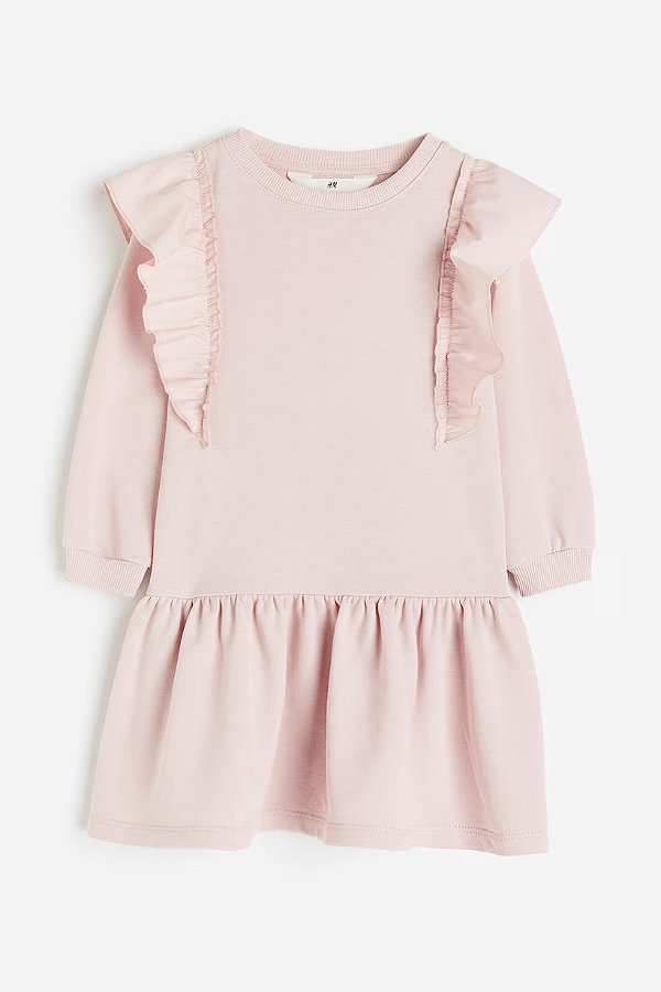VESTIDO MOLETINHO H&M - ROSINHA - MENINA
