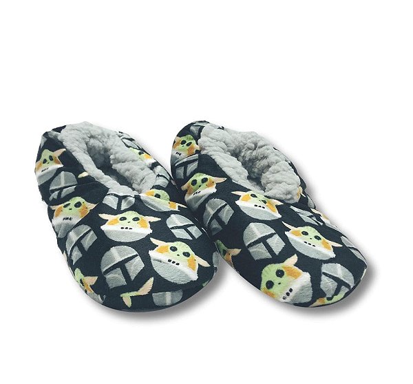 PANTUFA INFANTIL MENINO - MANDALORIANO -  DISNEY TAM 26 BR 17,7 CM