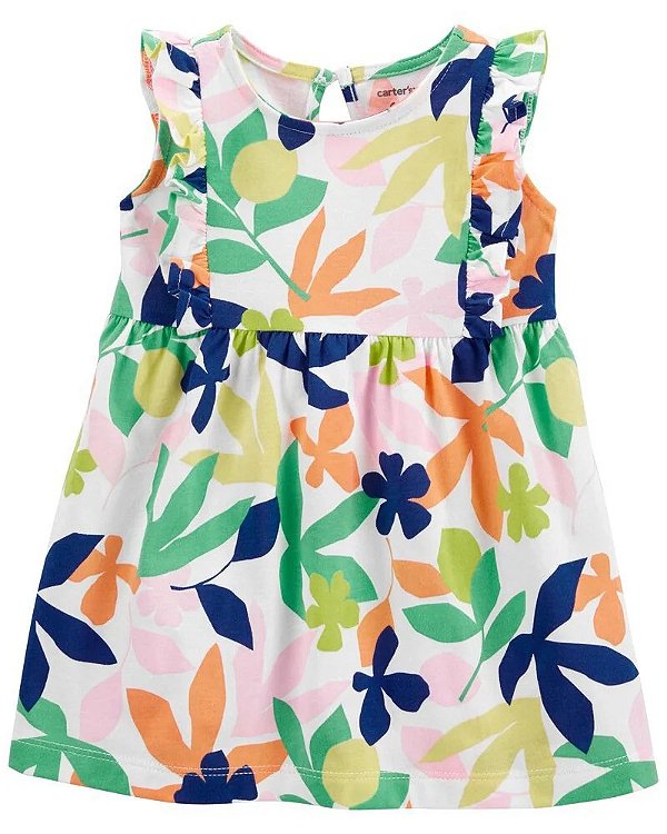 VESTIDO CARTER'S - FLORAL - MENINA