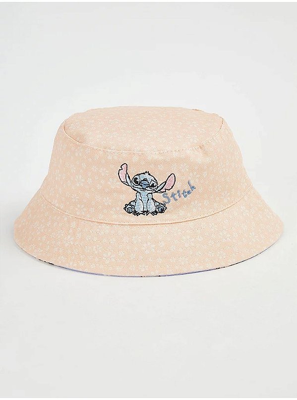 CHAPÉU BUCKET HAT DUPLA FACE GEORGE BABY - STITCH - MENINA