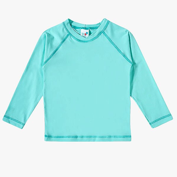 CAMISETA MODA PRAIA TIP TOP - VERDE ÁGUA - PROTEÇÃO +50UV - UNISSEX