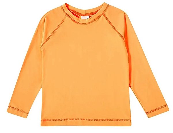 CAMISETA MODA PRAIA TIP TOP - LARANJA FLUOR - PROTEÇÃO +50UV - UNISSEX