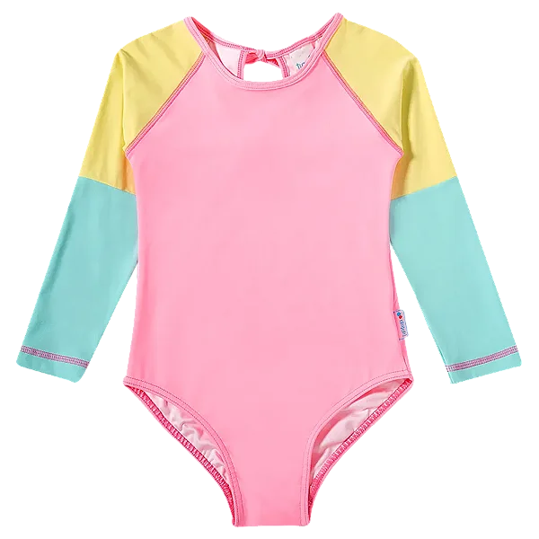 MAIÔ MODA PRAIA TIP TOP TODLLER - PASTEL COLORS - PROTEÇÃO UV50+ - MENINA
