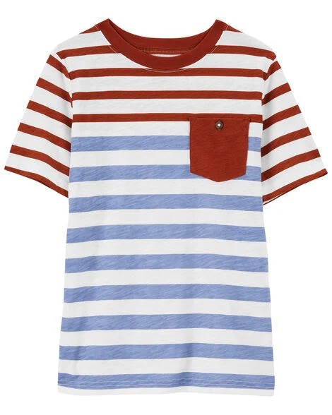 CAMISETA MANGA CURTA CARTER'S - LISTRADINHA - MENINO