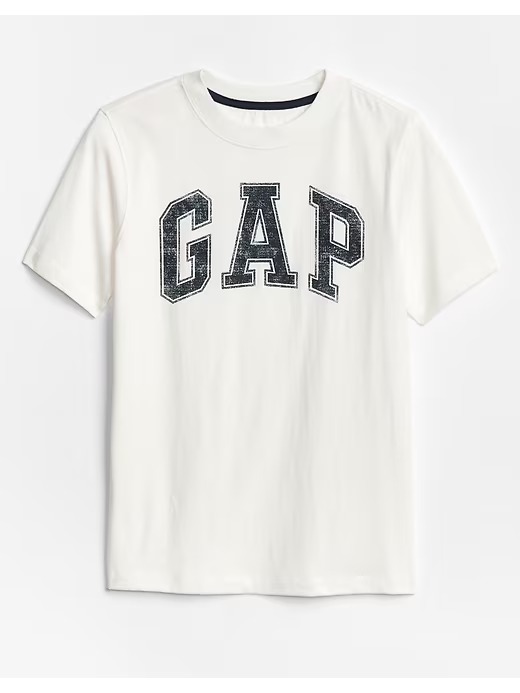 CAMISETA MANGA CURTA GAP KIDS - LOGO AZUL - MENINO