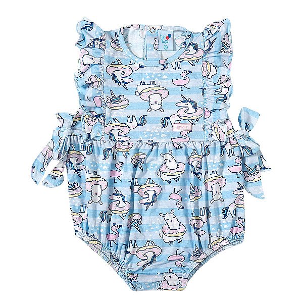 MACACÃO ROMPER TIP TOP BABY  - UNICÓRNIO - MENINA