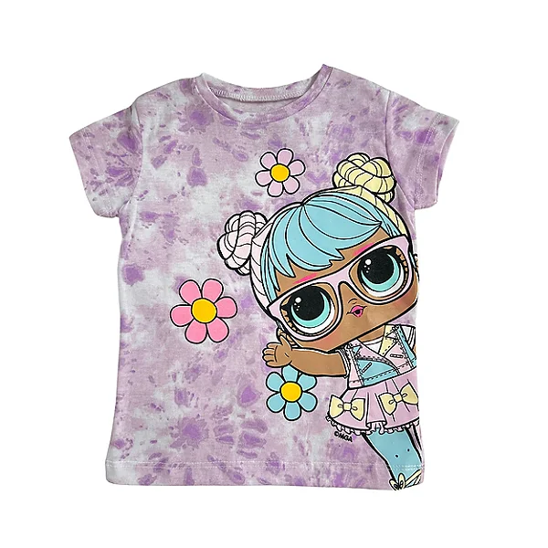 CAMISETA MANGA CURTA LOL SURPRISE - ROXA - MENINA