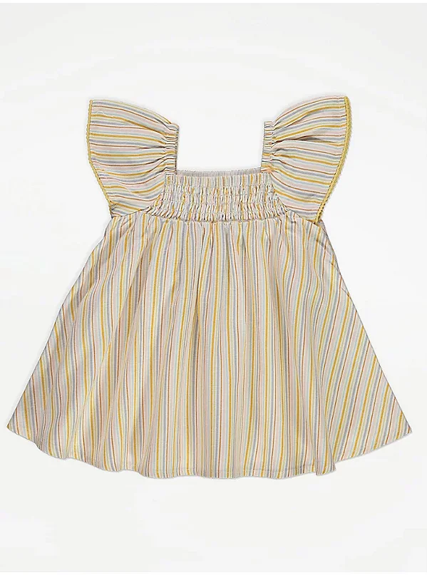 VESTIDO GEORGE BABY - AMARELO LISTRADO - MENINA