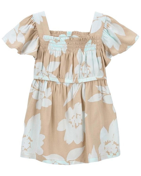 VESTIDO CARTER'S - FLORAL BEGE - MENINA