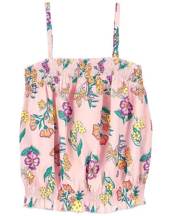 BATINHA CARTER'S - FLORAL ROSA - MENINA