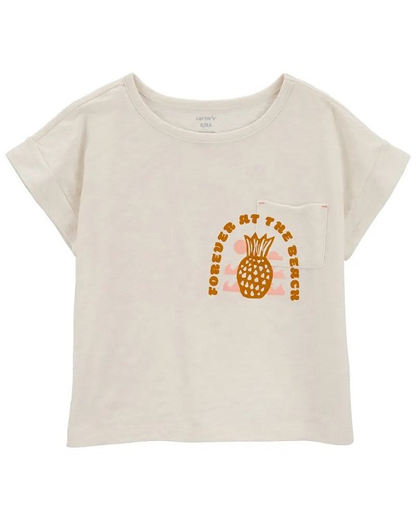 CAMISETA MANGA CURTA CARTER'S - ABACAXI - MENINA