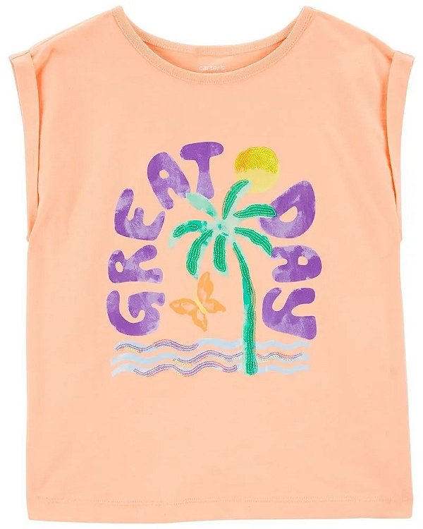 CAMISETA MANGA CURTA CARTER'S - GREAT DAY - MENINA