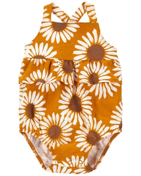 MACACÃO ROMPER CARTER'S - GIRASSOL - MENINA