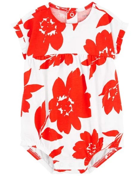 MACACÃO ROMPER CARTER'S - FLORAL - MENINA