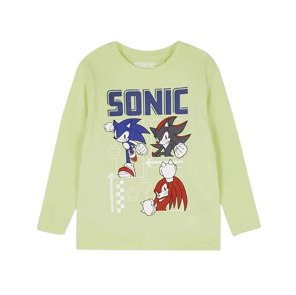 CAMISETA MANGA LONGA PRIMARK CARE - SONIC - MENINO