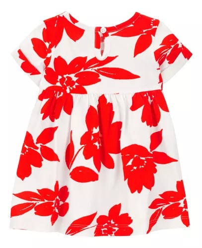 VESTIDO CARTER'S - FLORAL VERMELHO - MENINA