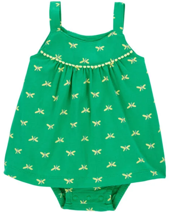 VESTIDO BODYSUIT CARTER'S - LIBÉLULAS -  MENINA