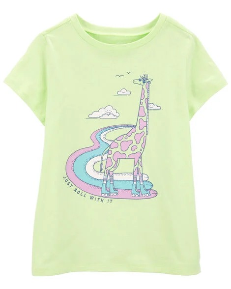 CAMISETA MANGA CURTA CARTER'S - GIRAFA - MENINA