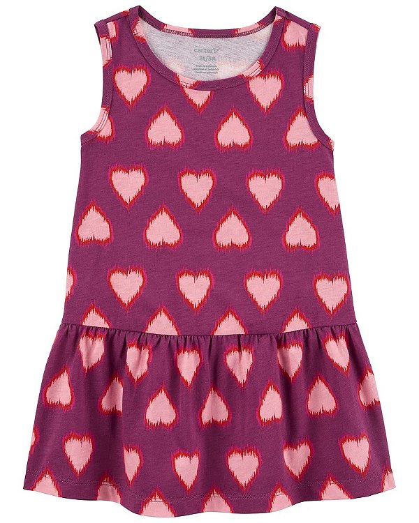 VESTIDO CARTER'S - CORAÇÃO - MENINA